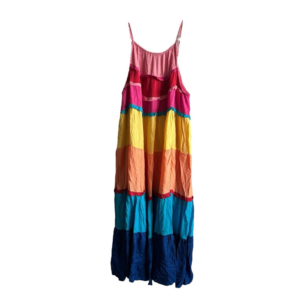 White Birch‎  Tiered Maxi Dress Small